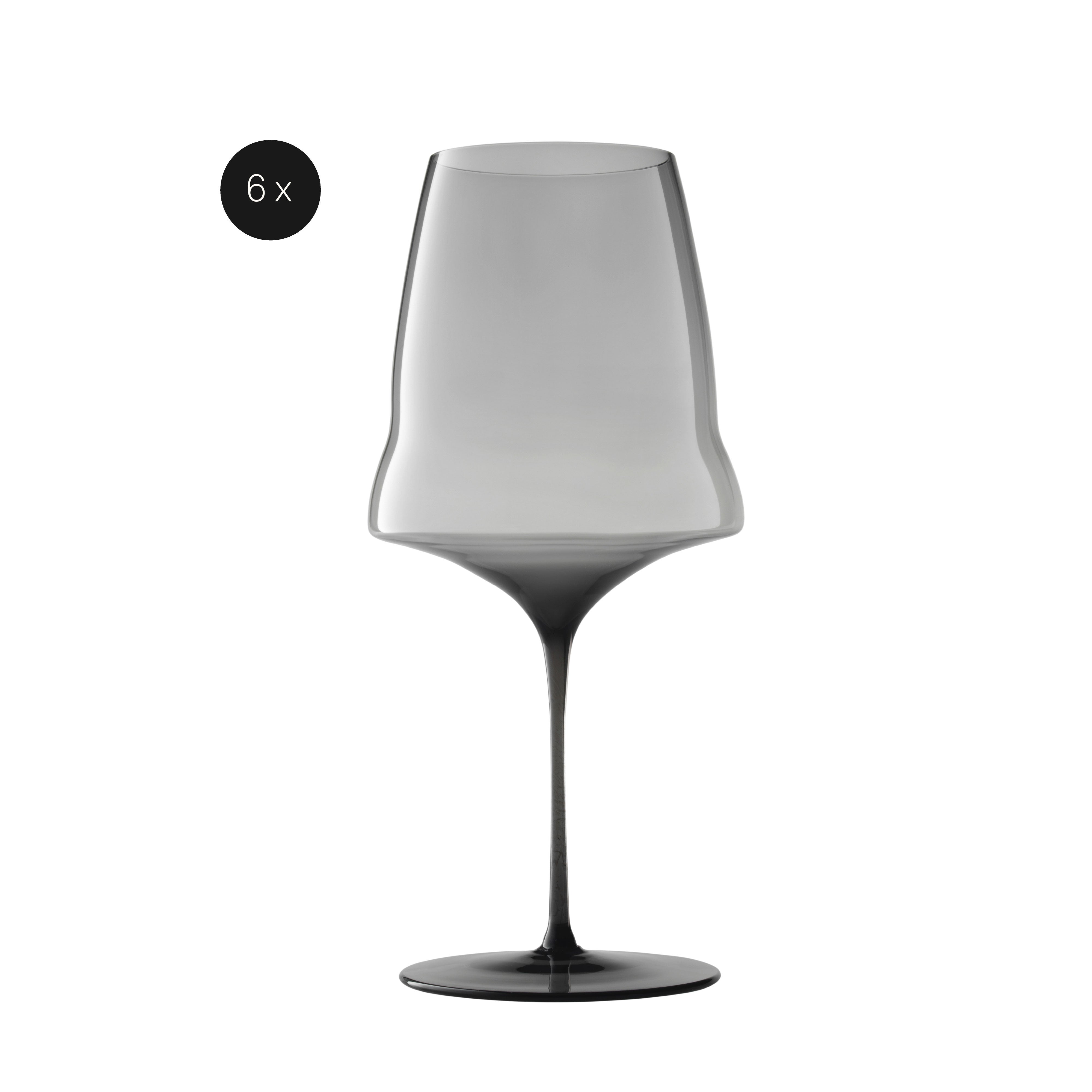 Josephine N° 3 Black Line Limited Edition Red Wine Glass #Set_Set of 6