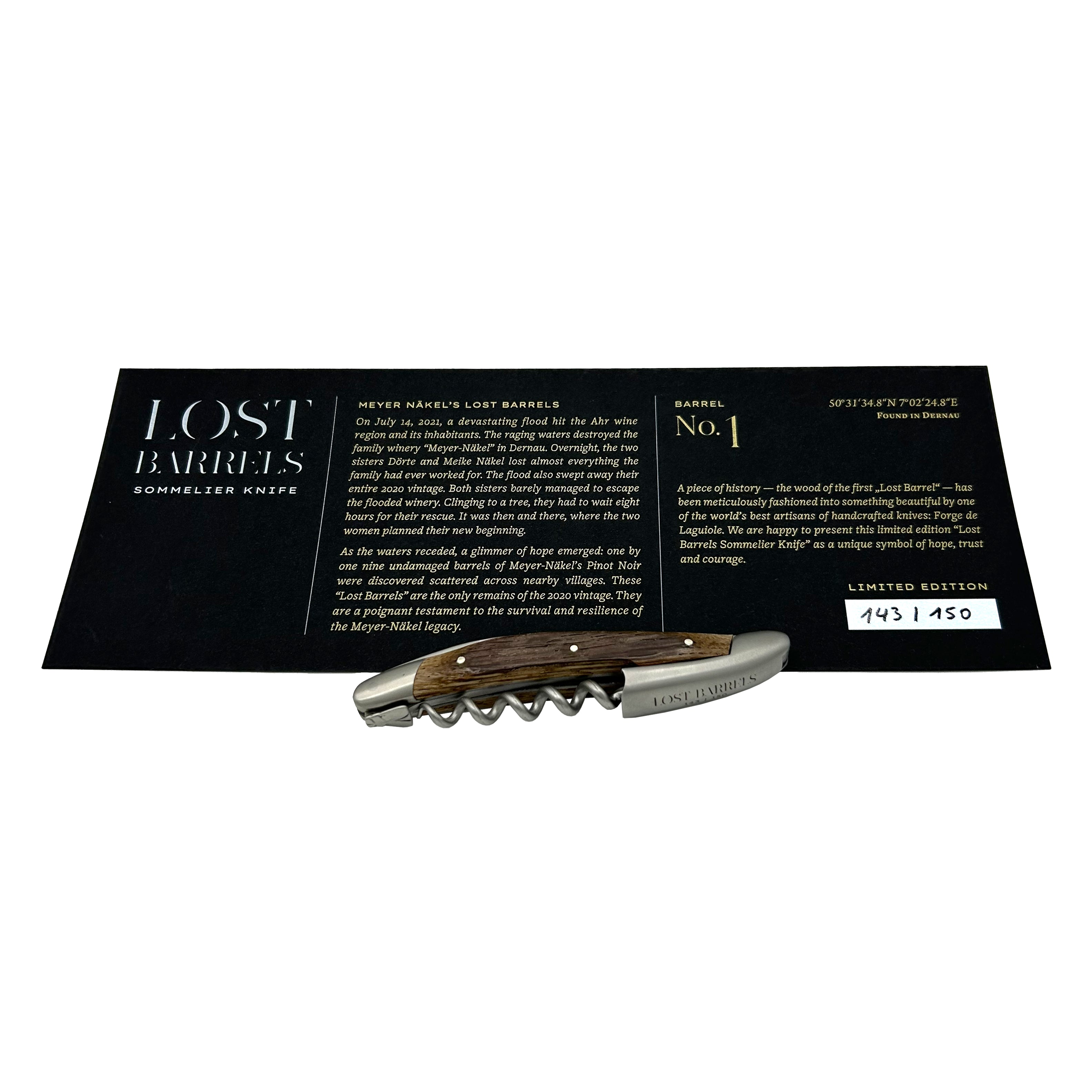 Forge de La Guiole Sommelier Knife – Lost Barrels Limited Edition – Numbered