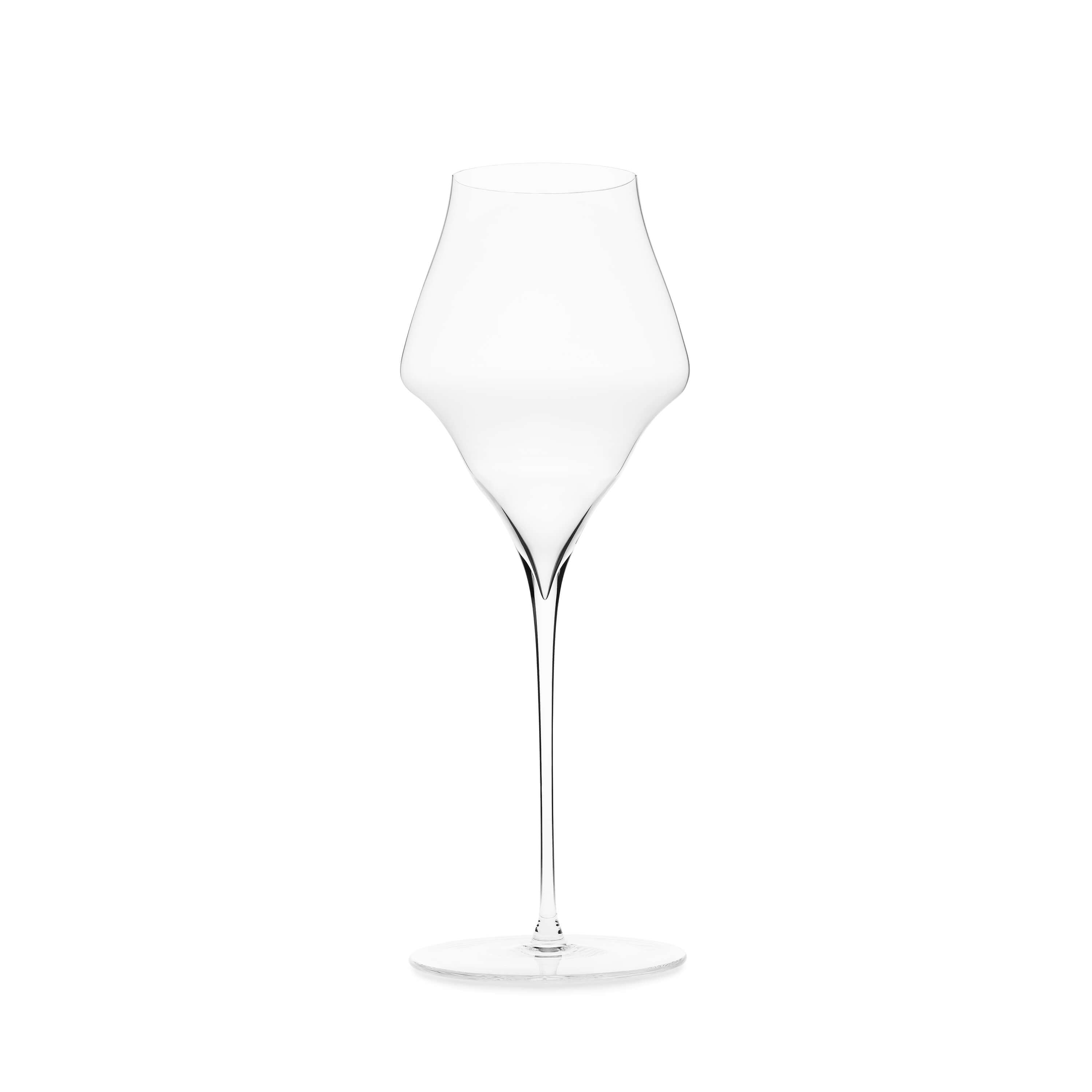 Single champagne glass by Josephinenhütte