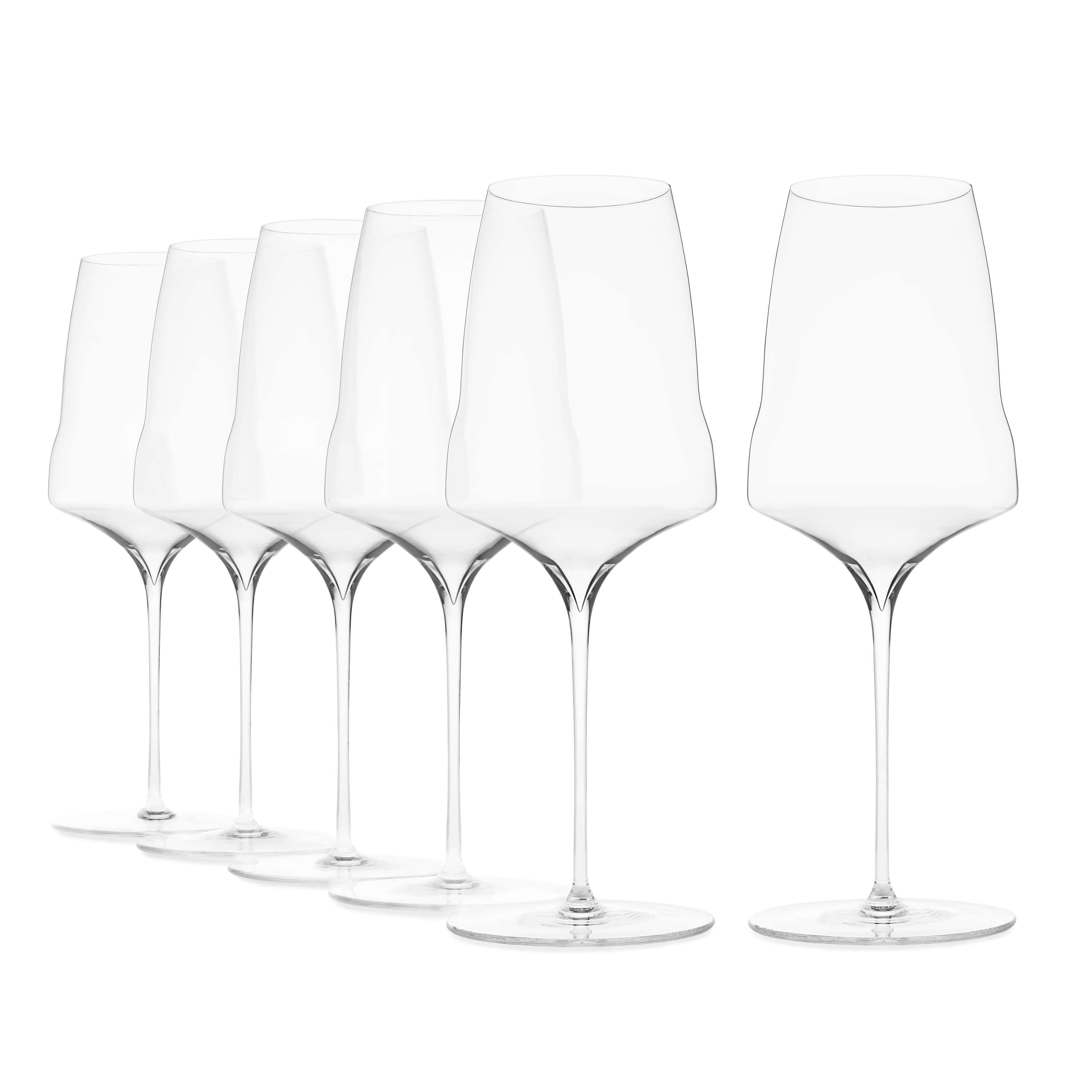 Set of six universal glasses no. 2 by Josephinenhütte